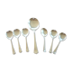 English silver metal ice cream service