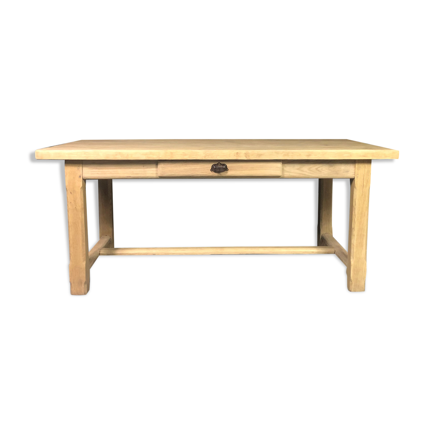 Whitewashed oak farmhouse table