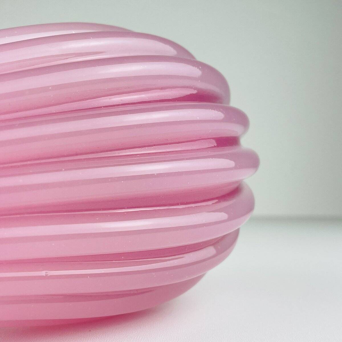 Vintage pink vase attributed to Archimede Seguso, Italy, 1950s.