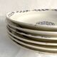 6 soup plates, ironstone from Longchamp, Arlette pattern, 1950s