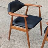 Pair of vintage Scandinavian teak chairs/armchairs - Kai Kristiansen style