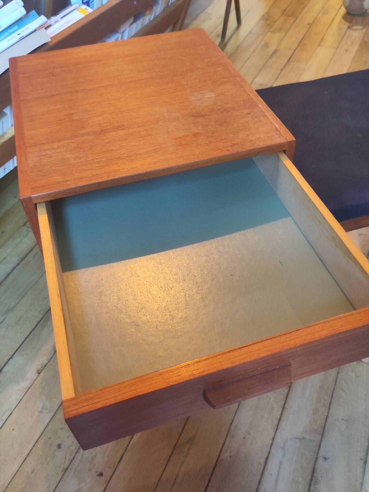 Vintage Scandinavian telephone bench