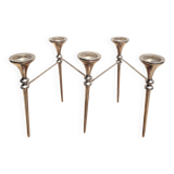 Scandinavian chrome modular candle holder 1970