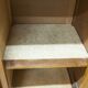 French wardrobe with tapered legs, 3 doors, 120cm hanging rail, new.