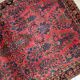 Handmade antique Persian Sarouk rug 112cm x 164cm 1920s - 1B748