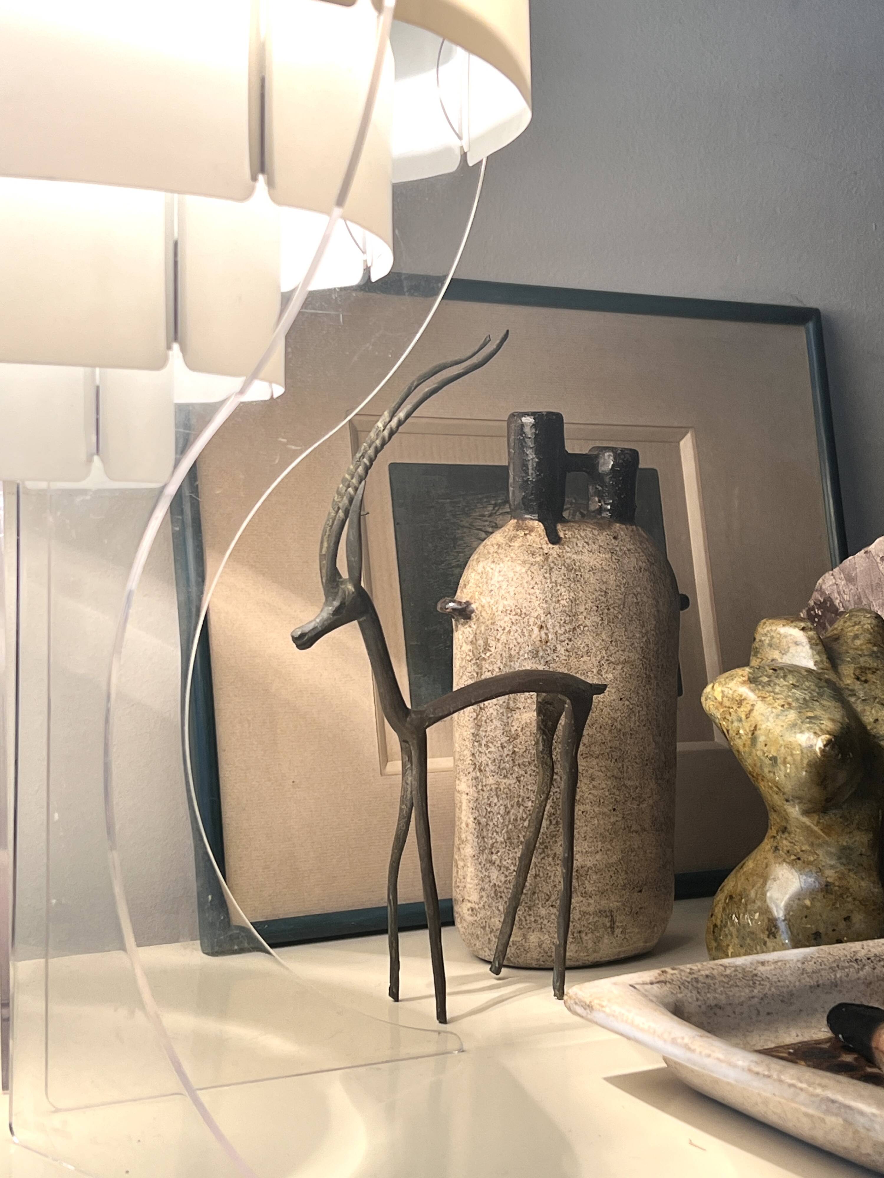 Lampe de table en plexiglas par L.BRYLLE & P.JACOBSEN, Danemark design 1960