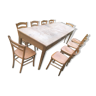 Table bistrot et 10 chaises luterma