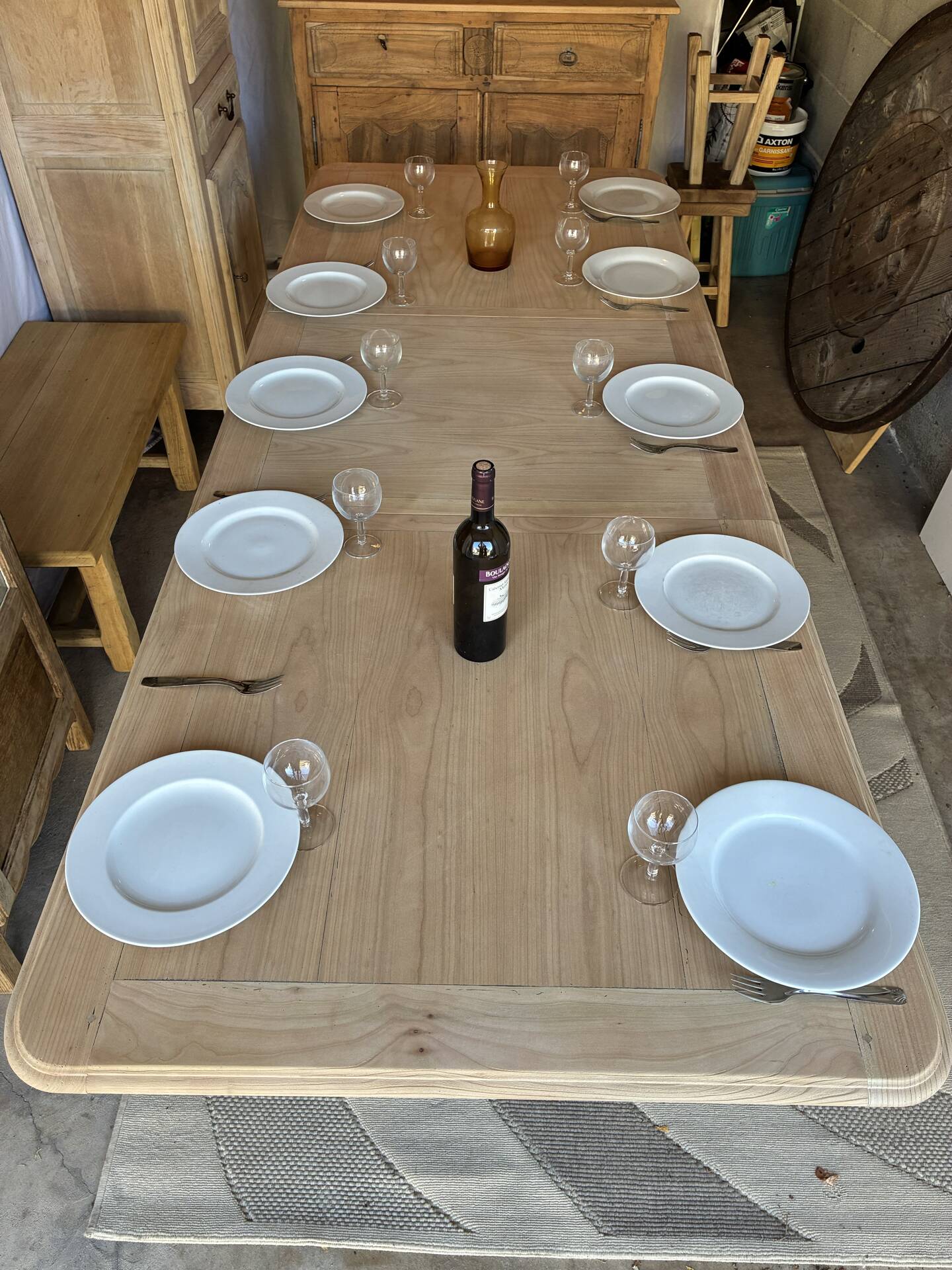 Farm table with extensions