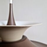 Brown 'Radius I' pendant lamp by Erik Balslev for Fog & Mørup, Denmark 1970's