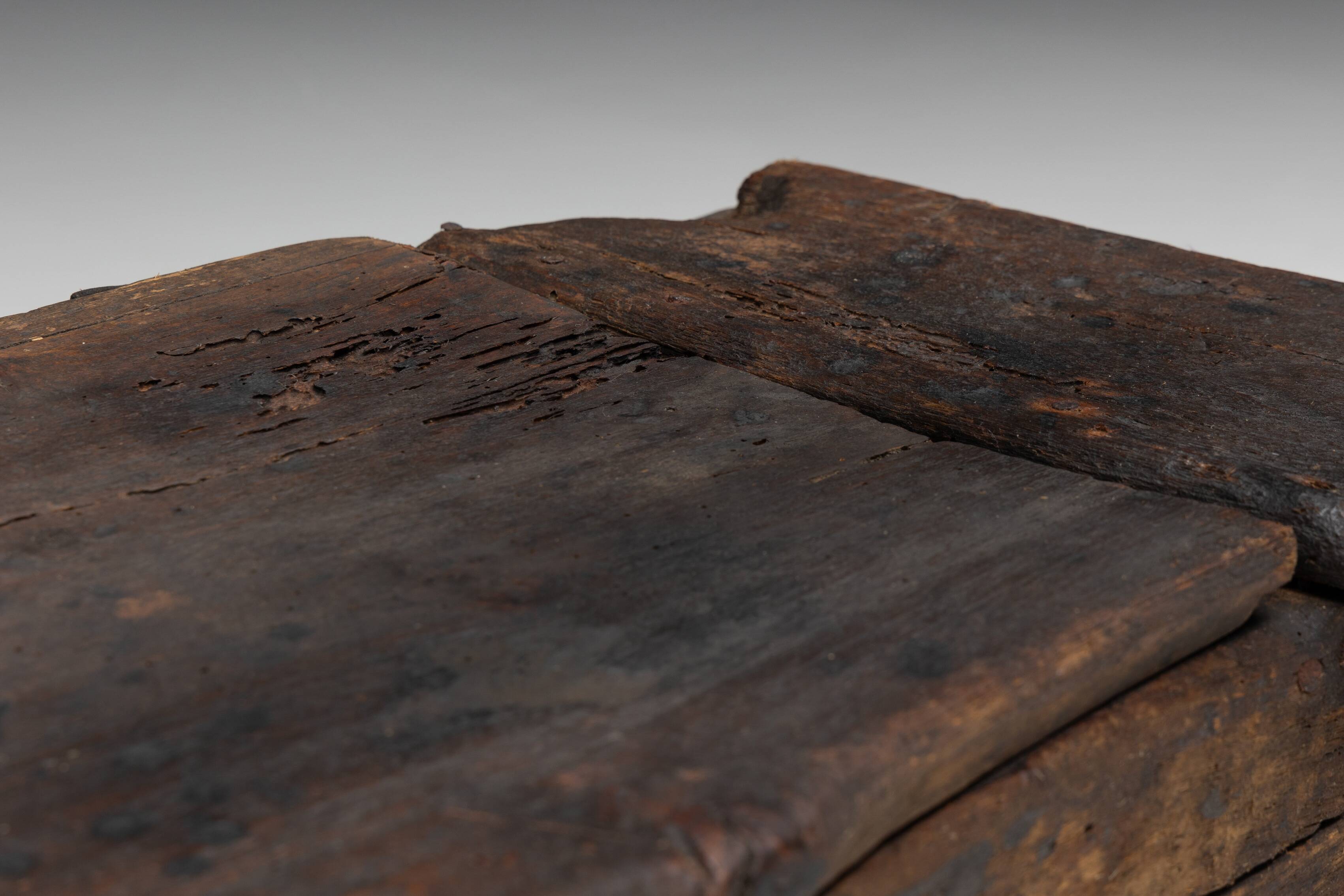 Primitive Wabi Sabi Chest Bench, France, 19th Century