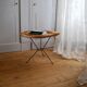 Table tripode en rotin