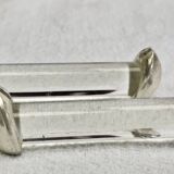 12 silver-plated metal duck knife rests with crystal.