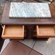Two-door oak bedside table / 50s/60s