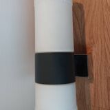 Large vintage cylindrical mid-century wall light.