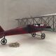 Metal model fighter plane biplane ww1 english french u.s.a.