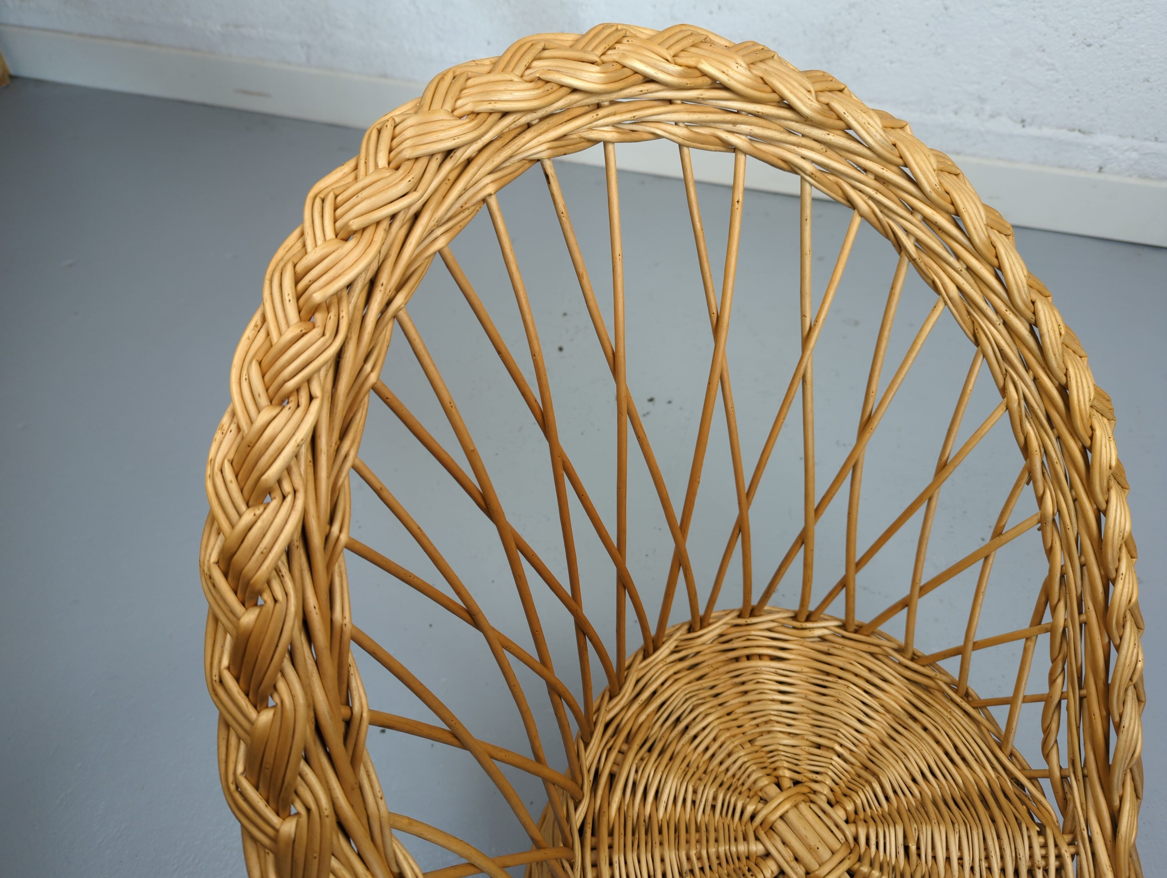 Children's wicker chair