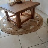 Roxanne raw wood coffee table