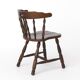 Vintage Western Style Wooden Chair, 1950s–1960s German Rustic Beechwood