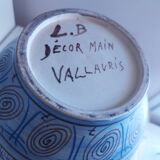 Ceramic vase vallauris lb, l bacculini