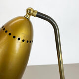 Lampe de table kalmar style hollywood regency brass table light, autriche, années 1950