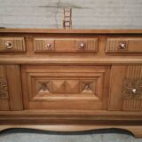 Sideboard buffet oak charles dudouyt art deco 1940