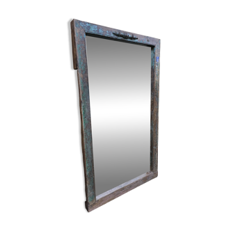 Burmese teak mirror