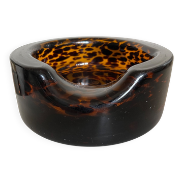 Vide poche XXL écaille Murano 1970 design italien verre soufflé