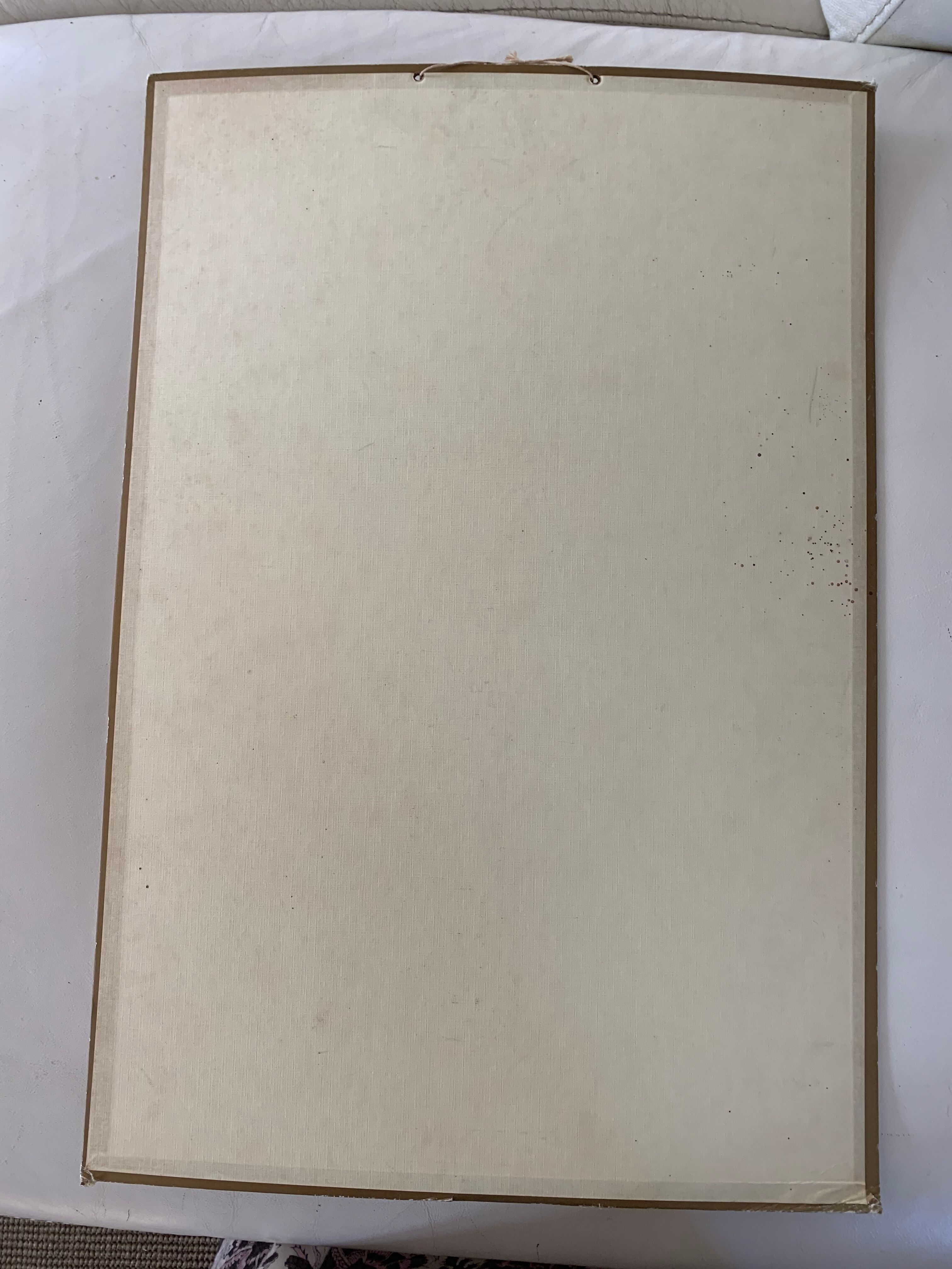 Old cardboard poster