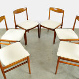 Set of 6 vintage diningchairs by Lübke (Interlübke), Germany 1960s