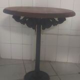 Bistro table, Year 1940, oak and cast iron