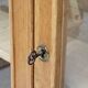 Armoire d'école vitrée en chêne 1960