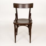 Bistro chair milano archi seat wood stained walnut
