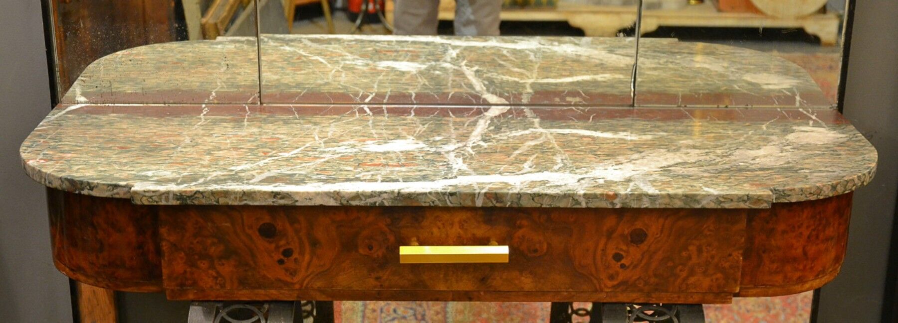 Pair of art deco consoles