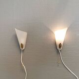Two small Art Deco wall lights.