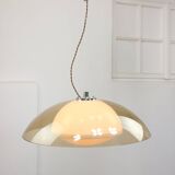 Rare UFO Space Age Lamp from Guzzini in Light Brown, 1970s