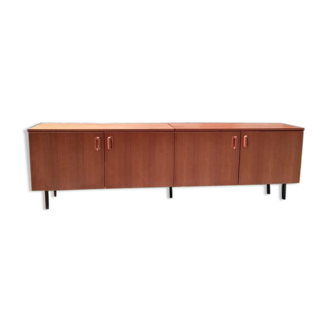 Teak veneer sideboard
