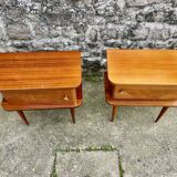 Pair of 1960 bedside tables