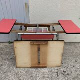 Red Formica table