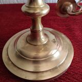 Pair of bronze candlesticks, 5 branches, half XXth period.