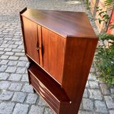 Teak Corner Cabinet by Omann Jun