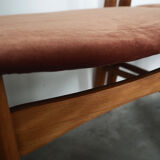 Set of six beech chairs, Danish design, 70s, made in Denmark