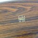 Oval flat imitation wood by Caleppio Robex / vintage 60s-70s