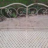 Wrought iron garden bench