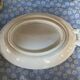 Antique porcelain vegetable dish made of "bamboo"