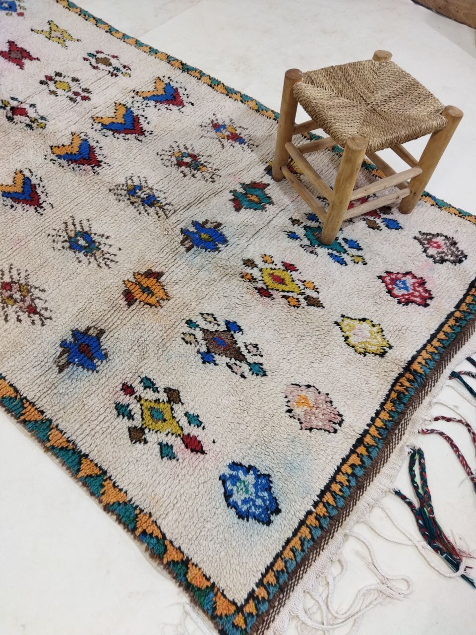 Handmade Moroccan Berber carpet 265 X 120 CM