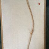 Framed peacock tapestry 75 x 61cm