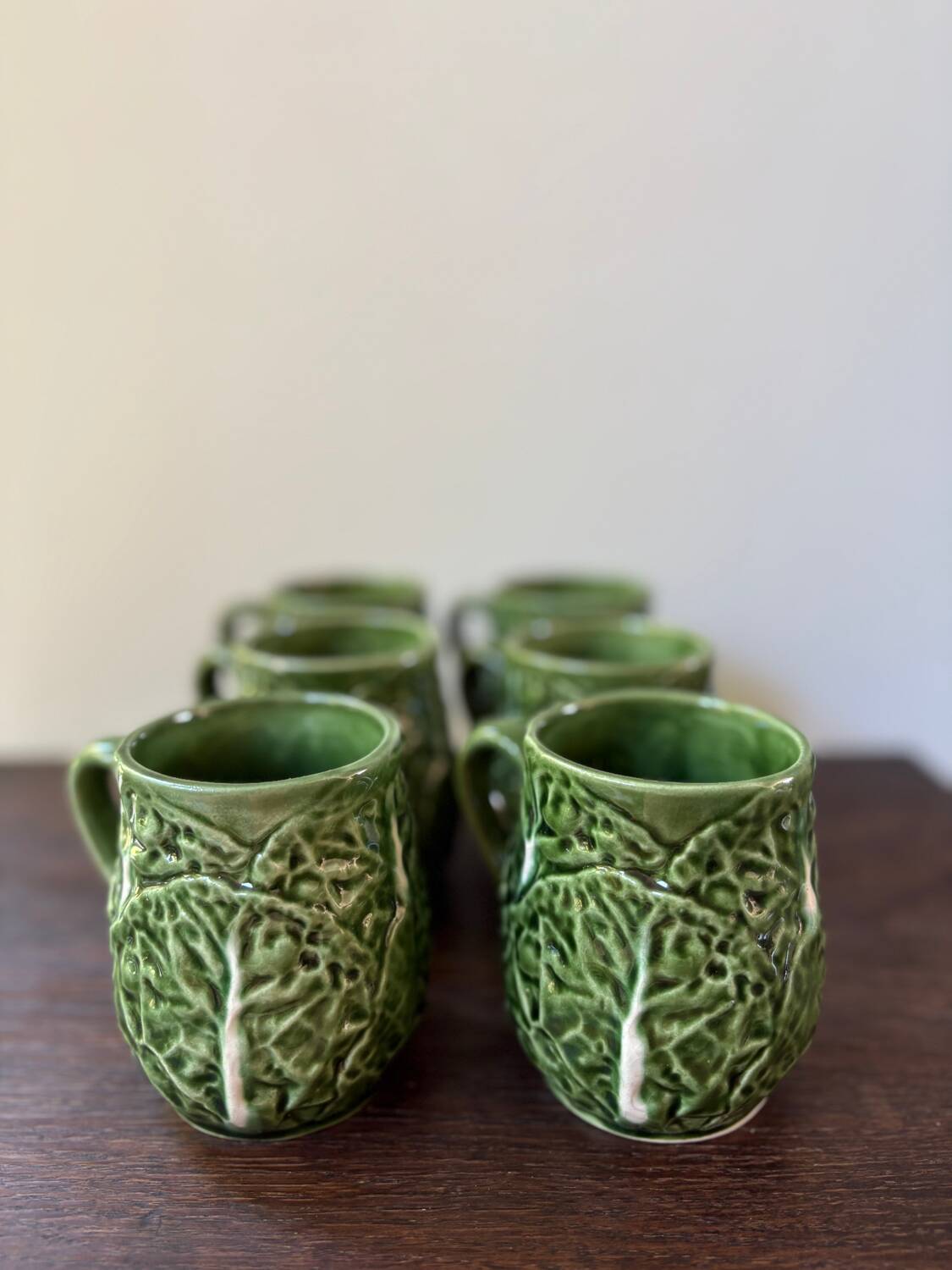 Vintage 50s-60s cabbage-shaped slushie coffee cups