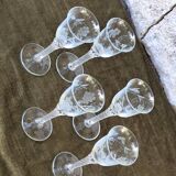 Engraved wine glasses
