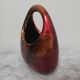Vase or planter in enamelled and lacquered metal