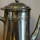 Ancienne cafetière à col de cygne en métal argenté – estampillée N.G.